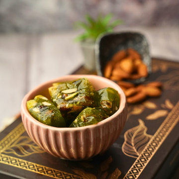 Green Badami Halwa
