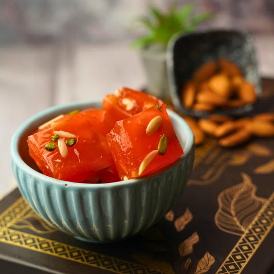 Orange Badam Halwa